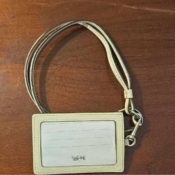 Coach Ivory Lanyard Card Holder - Picture 2 of 2